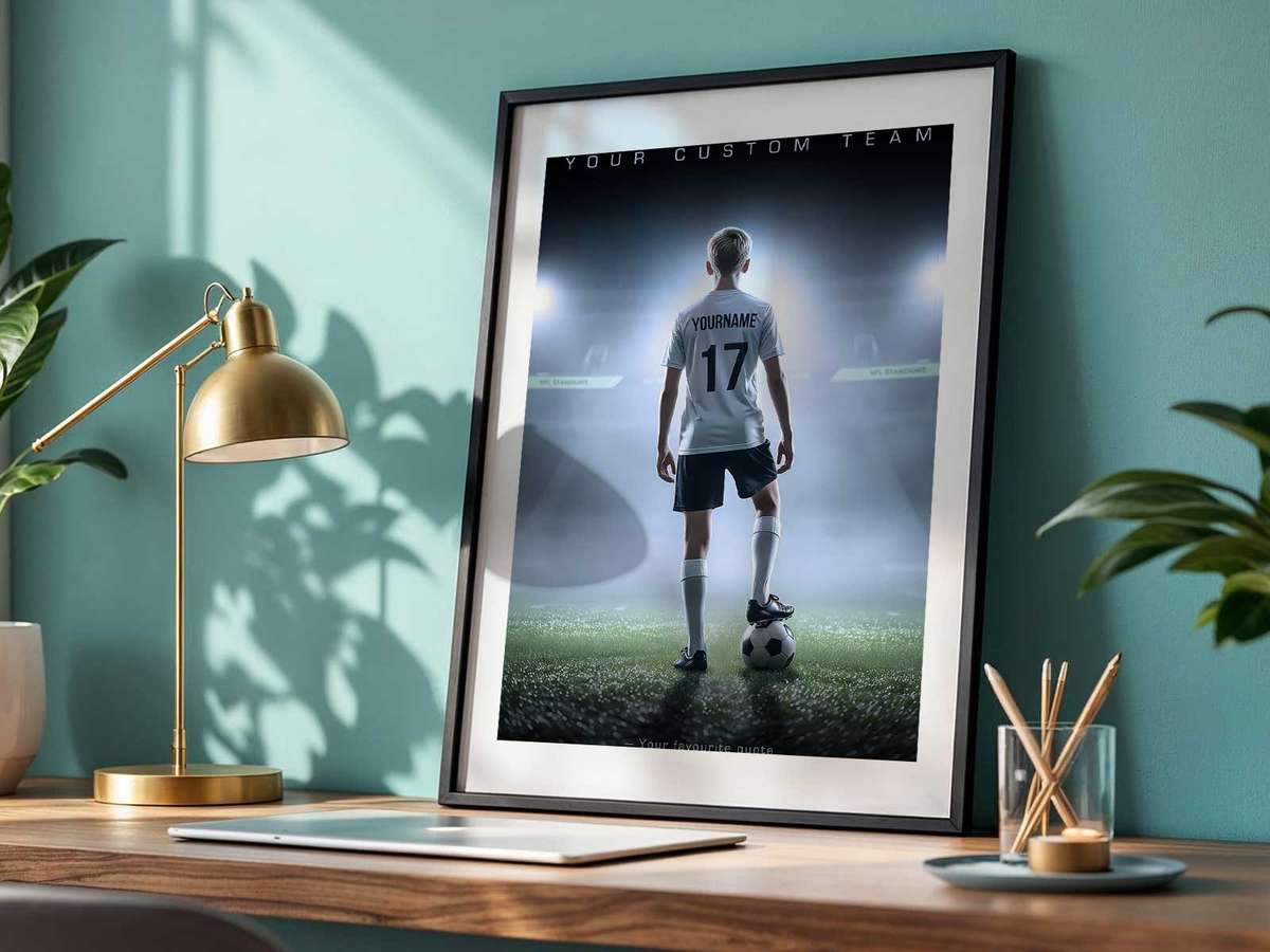 Close-up of high-quality poster print showing durable paper texture and sharp color reproduction
