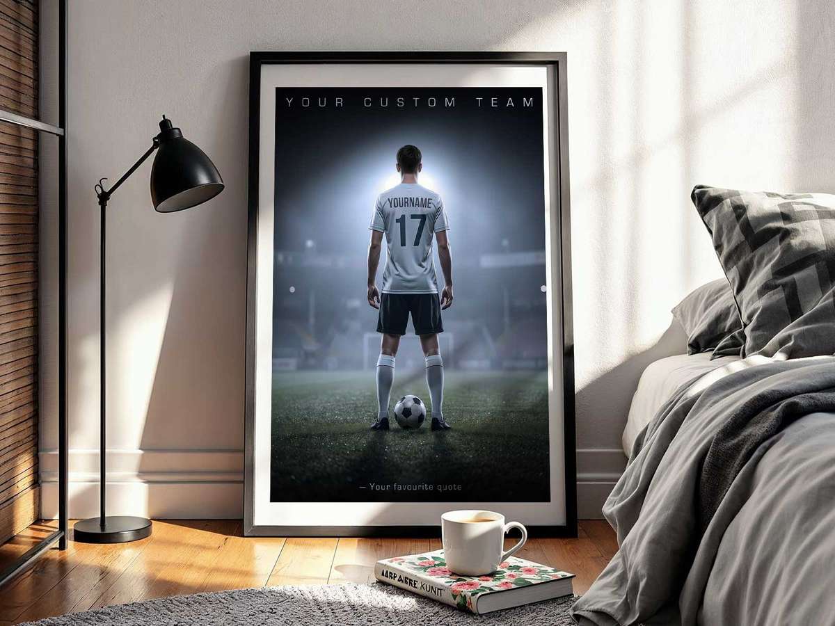 Framed magnetic board mounted on the wall holding posters, schedules, and magnetic memorabilia for easy updates