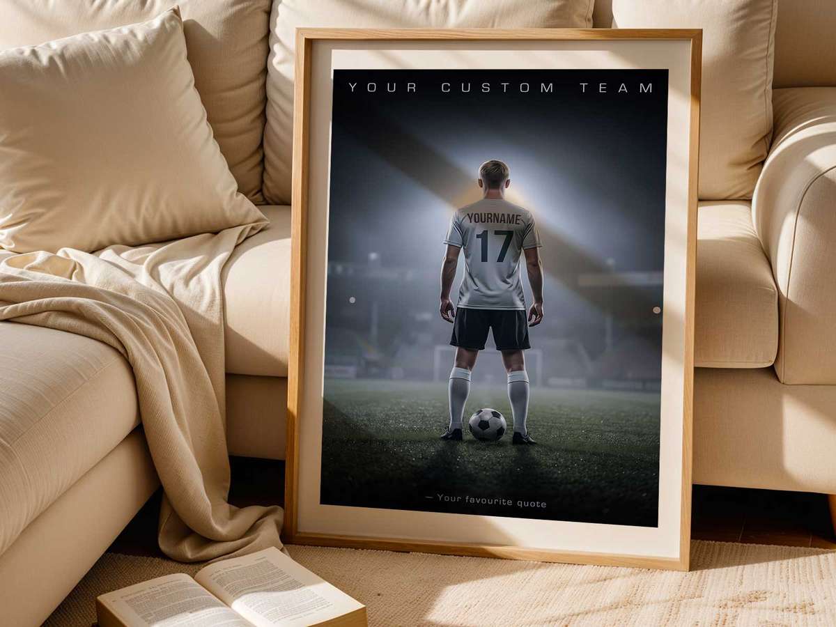 Set of modular poster frames aligned in a grid to accommodate different sizes and rotate art as the player grows