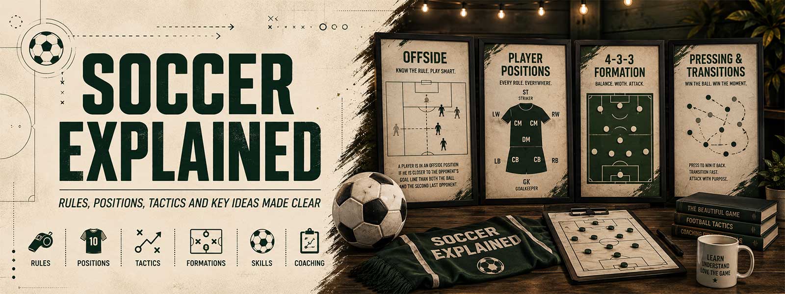 Soccer Explained: Rules, Positions, Tactics and Key Ideas Made Clear
