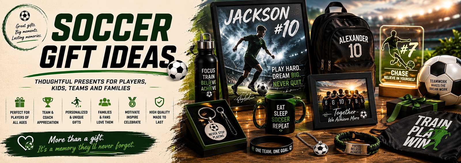 Soccer Gift Ideas: Thoughtful Presents for Players, Kids, Teams and Families