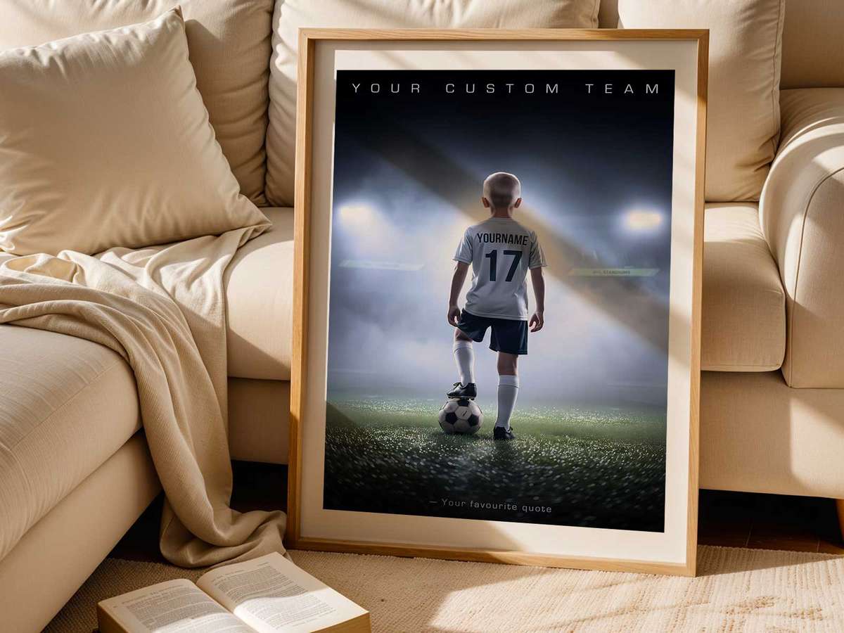 Soccer Players Gifts Ideas wall art showcasing athletic motion framed by stadium atmosphere inspired by how to choose a more personal keepsake than a… and a dynamic visual